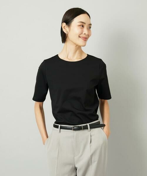 Maison de CINQ / メゾン ドゥ サンク カットソー | [小さいサイズ]クリーンフォルムTシャツ | 詳細1
