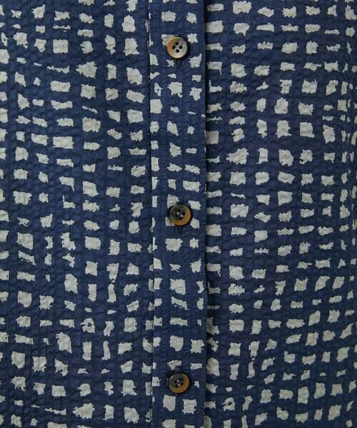 Maison de CINQ / メゾン ドゥ サンク シャツ・ブラウス | [日本製]ミラクルウェーブブロックプリントブラウス | 詳細10