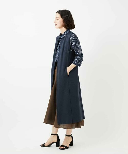 Maison de CINQ / メゾン ドゥ サンク シャツ・ブラウス | [日本製]ミラクルウェーブブロックプリントブラウス | 詳細20