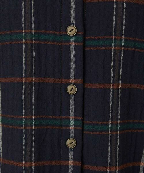 Maison de CINQ / メゾン ドゥ サンク シャツ・ブラウス | [日本製]二重織チェック前開きブラウス | 詳細13