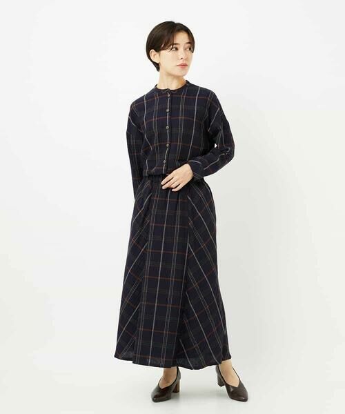 Maison de CINQ / メゾン ドゥ サンク シャツ・ブラウス | [日本製]二重織チェック前開きブラウス | 詳細17