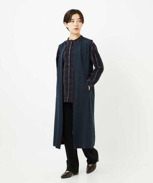 Maison de CINQ / メゾン ドゥ サンク シャツ・ブラウス | [日本製]二重織チェック前開きブラウス | 詳細18