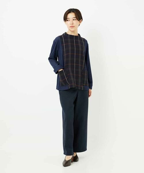 Maison de CINQ / メゾン ドゥ サンク シャツ・ブラウス | [日本製]二重織チェックプルオーバーブラウス | 詳細10