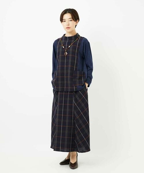 Maison de CINQ / メゾン ドゥ サンク シャツ・ブラウス | [日本製]二重織チェックプルオーバーブラウス | 詳細13