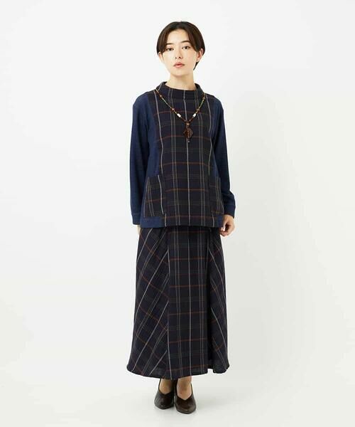 Maison de CINQ / メゾン ドゥ サンク シャツ・ブラウス | [日本製]二重織チェックプルオーバーブラウス | 詳細15