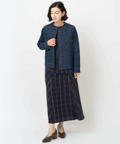 Maison de CINQ / メゾン ドゥ サンク シャツ・ブラウス | [日本製]二重織チェックプルオーバーブラウス | 詳細16