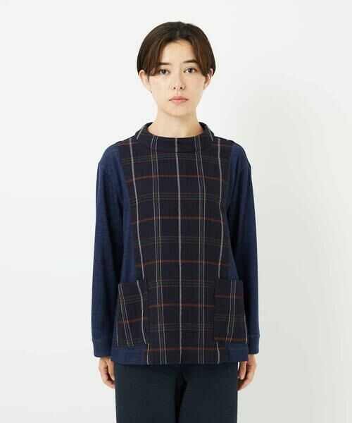 Maison de CINQ / メゾン ドゥ サンク シャツ・ブラウス | [日本製]二重織チェックプルオーバーブラウス | 詳細2