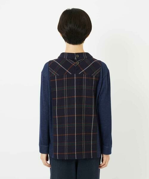 Maison de CINQ / メゾン ドゥ サンク シャツ・ブラウス | [日本製]二重織チェックプルオーバーブラウス | 詳細4