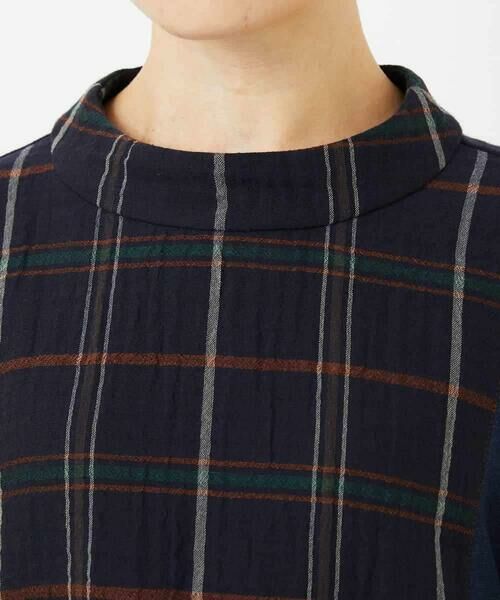 Maison de CINQ / メゾン ドゥ サンク シャツ・ブラウス | [日本製]二重織チェックプルオーバーブラウス | 詳細6