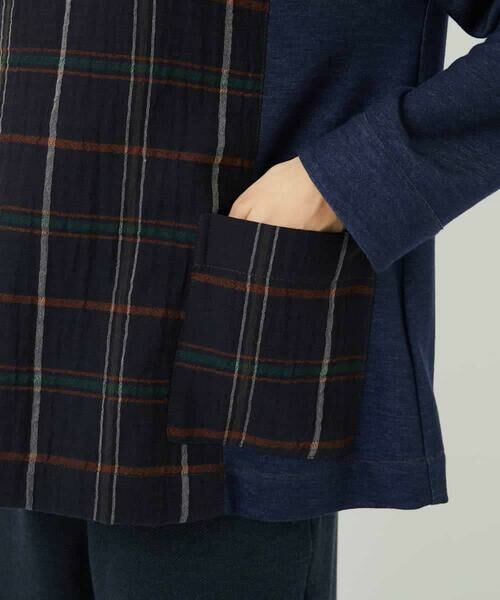 Maison de CINQ / メゾン ドゥ サンク シャツ・ブラウス | [日本製]二重織チェックプルオーバーブラウス | 詳細8