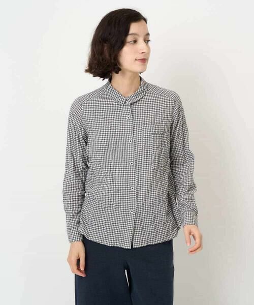 Maison de CINQ / メゾン ドゥ サンク シャツ・ブラウス | [日本製]ヘリンボンシャーリングブラウス | 詳細1