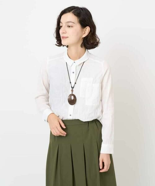 Maison de CINQ / メゾン ドゥ サンク シャツ・ブラウス | [日本製]ヘリンボンシャーリングブラウス | 詳細2