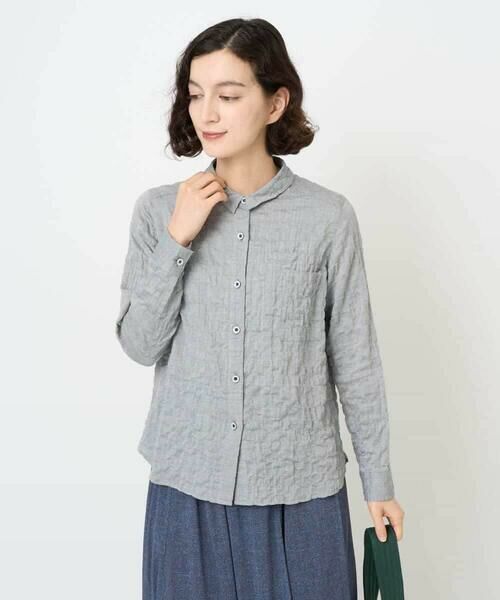 Maison de CINQ / メゾン ドゥ サンク シャツ・ブラウス | [日本製]ヘリンボンシャーリングブラウス | 詳細3