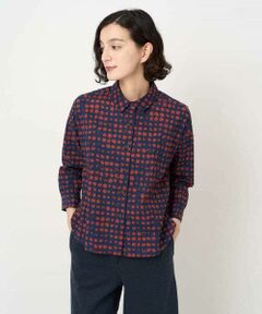 Maison de CINQ / メゾン ドゥ サンク シャツ・ブラウス | [日本製]塩縮イレギュラードットブラウス