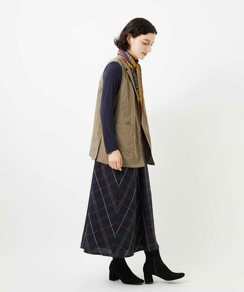 Maison de CINQ / メゾン ドゥ サンク ベスト | ナイロンストレッチテーラードカラージレ | 詳細30