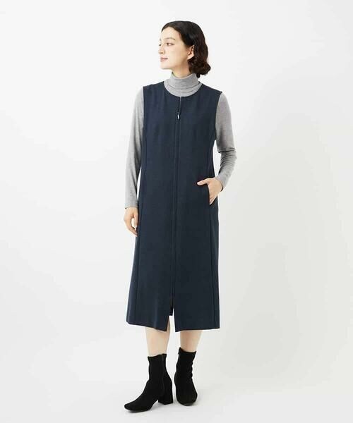 Maison de CINQ / メゾン ドゥ サンク ロング・マキシ丈スカート | [セットアップ対応]デニムジャージージャンパースカート | 詳細13