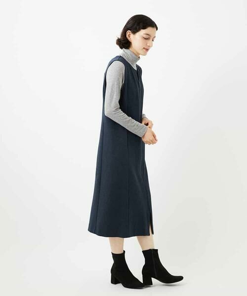 Maison de CINQ / メゾン ドゥ サンク ロング・マキシ丈スカート | [セットアップ対応]デニムジャージージャンパースカート | 詳細14