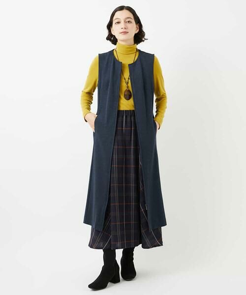 Maison de CINQ / メゾン ドゥ サンク ロング・マキシ丈スカート | [セットアップ対応]デニムジャージージャンパースカート | 詳細21