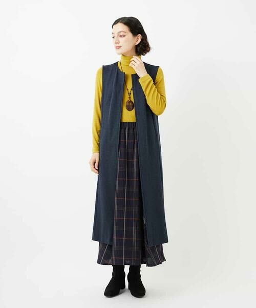 Maison de CINQ / メゾン ドゥ サンク ロング・マキシ丈スカート | [セットアップ対応]デニムジャージージャンパースカート | 詳細23