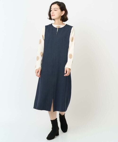 Maison de CINQ / メゾン ドゥ サンク ロング・マキシ丈スカート | [セットアップ対応]デニムジャージージャンパースカート | 詳細27