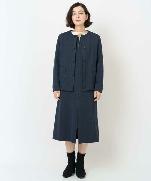 Maison de CINQ / メゾン ドゥ サンク ロング・マキシ丈スカート | [セットアップ対応]デニムジャージージャンパースカート | 詳細29