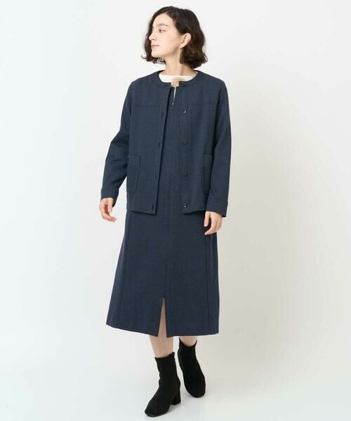 Maison de CINQ / メゾン ドゥ サンク ロング・マキシ丈スカート | [セットアップ対応]デニムジャージージャンパースカート | 詳細30