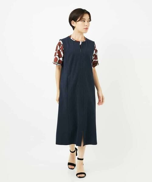 Maison de CINQ / メゾン ドゥ サンク ロング・マキシ丈スカート | [セットアップ対応]デニムジャージージャンパースカート | 詳細9