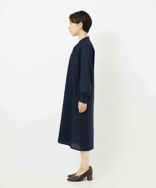 Maison de CINQ / メゾン ドゥ サンク ロング・マキシ丈ワンピース | コットンローンピンタックロングブラウス | 詳細12