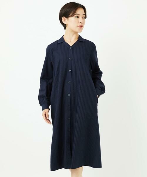 Maison de CINQ / メゾン ドゥ サンク ロング・マキシ丈ワンピース | コットンローンピンタックロングブラウス | 詳細2