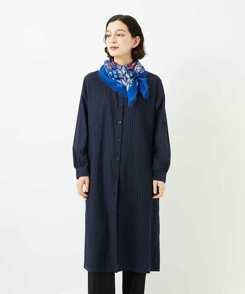 Maison de CINQ / メゾン ドゥ サンク ロング・マキシ丈ワンピース | コットンローンピンタックロングブラウス | 詳細3