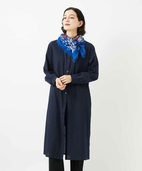 Maison de CINQ / メゾン ドゥ サンク ロング・マキシ丈ワンピース | コットンローンピンタックロングブラウス | 詳細4