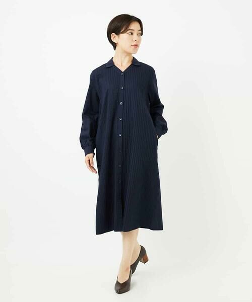 Maison de CINQ / メゾン ドゥ サンク ロング・マキシ丈ワンピース | コットンローンピンタックロングブラウス | 詳細7