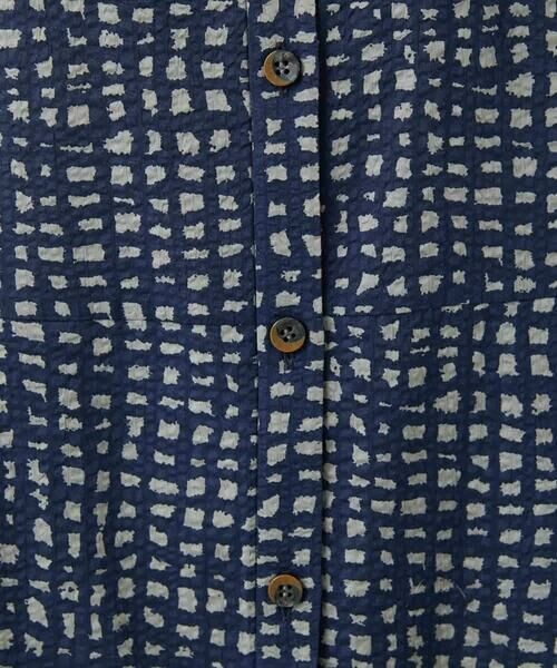 Maison de CINQ / メゾン ドゥ サンク ロング・マキシ丈ワンピース | [日本製]ミラクルウェーブブロックプリントワンピース | 詳細17