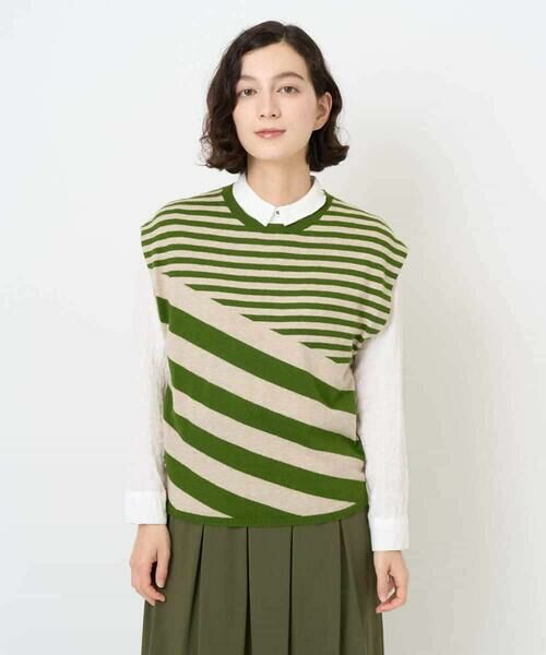 Maison de CINQ / メゾン ドゥ サンク ニット・セーター | シルク混ボーダーニット | 詳細1