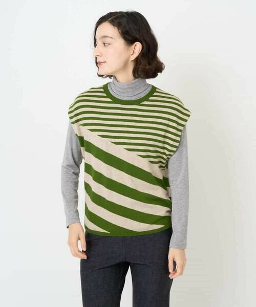 Maison de CINQ / メゾン ドゥ サンク ニット・セーター | シルク混ボーダーニット | 詳細2