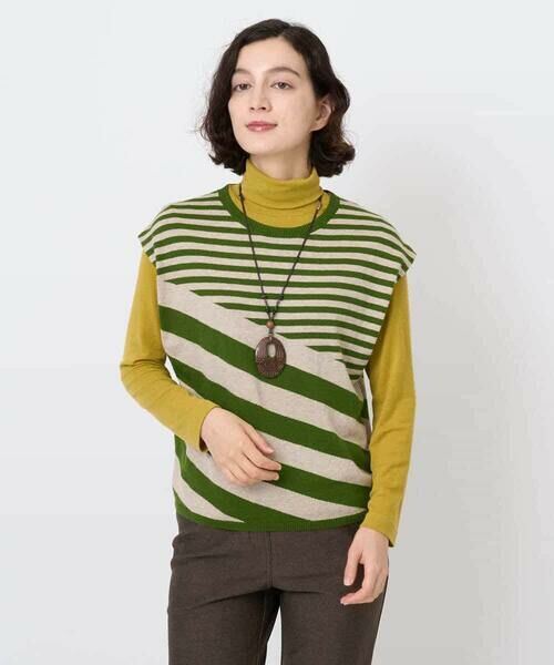 Maison de CINQ / メゾン ドゥ サンク ニット・セーター | シルク混ボーダーニット | 詳細4