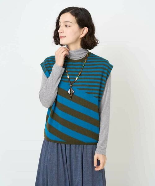 Maison de CINQ / メゾン ドゥ サンク ニット・セーター | シルク混ボーダーニット | 詳細5