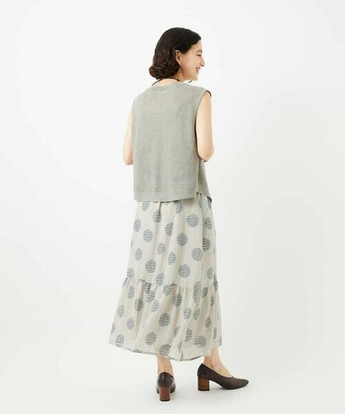 Maison de CINQ / メゾン ドゥ サンク ロング・マキシ丈スカート | [日本製]サッカードットプリントスカート | 詳細15