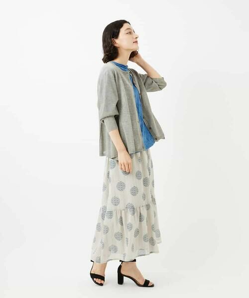 Maison de CINQ / メゾン ドゥ サンク ロング・マキシ丈スカート | [日本製]サッカードットプリントスカート | 詳細18