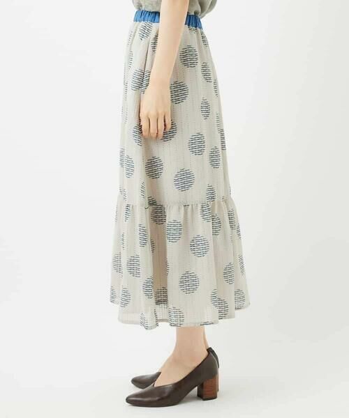 Maison de CINQ / メゾン ドゥ サンク ロング・マキシ丈スカート | [日本製]サッカードットプリントスカート | 詳細5