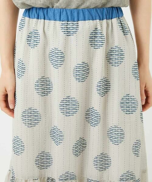 Maison de CINQ / メゾン ドゥ サンク ロング・マキシ丈スカート | [日本製]サッカードットプリントスカート | 詳細8