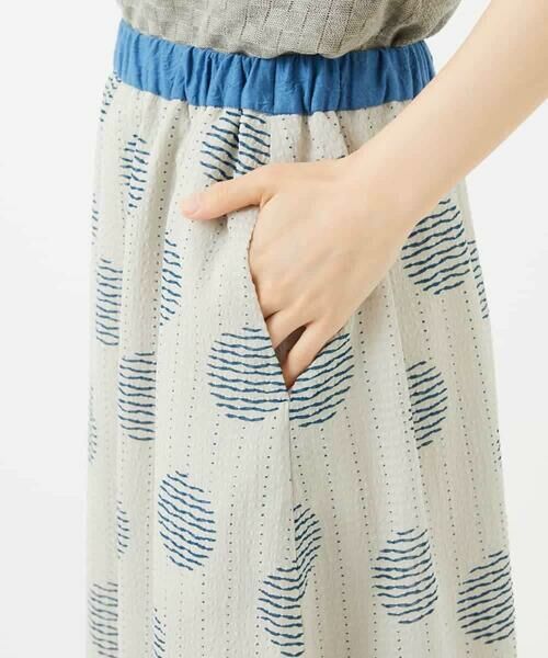 Maison de CINQ / メゾン ドゥ サンク ロング・マキシ丈スカート | [日本製]サッカードットプリントスカート | 詳細9