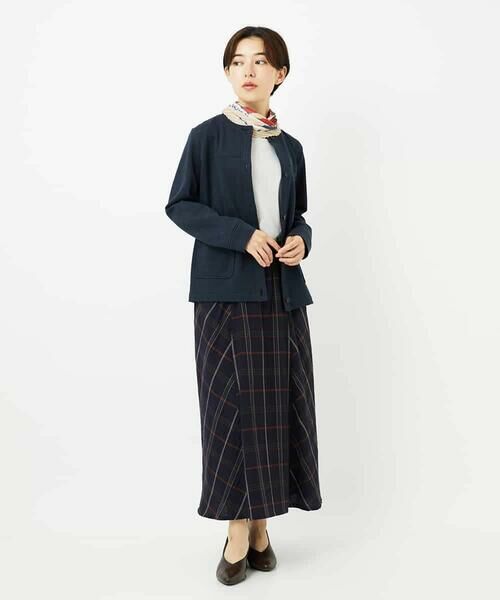 Maison de CINQ / メゾン ドゥ サンク ロング・マキシ丈スカート | [日本製]二重織チェックスカート | 詳細22