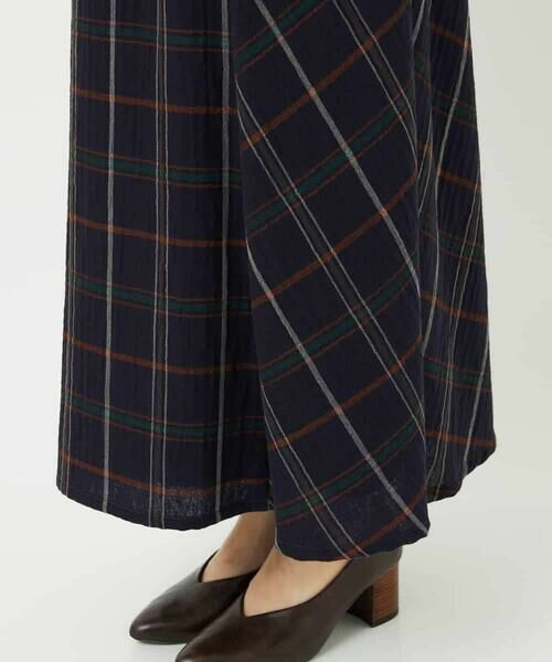 Maison de CINQ / メゾン ドゥ サンク ロング・マキシ丈スカート | [日本製]二重織チェックスカート | 詳細8