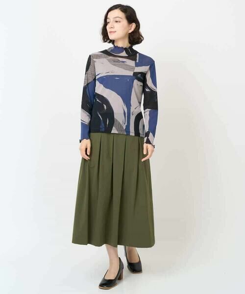 Maison de CINQ / メゾン ドゥ サンク ロング・マキシ丈スカート | [日本製]ナイロンライトクロスストレッチスカート | 詳細10