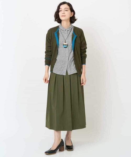 Maison de CINQ / メゾン ドゥ サンク ロング・マキシ丈スカート | [日本製]ナイロンライトクロスストレッチスカート | 詳細5