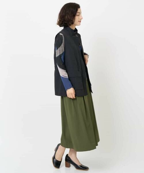 Maison de CINQ / メゾン ドゥ サンク ロング・マキシ丈スカート | [日本製]ナイロンライトクロスストレッチスカート | 詳細8