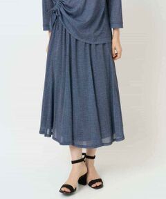 Maison de CINQ / メゾン ドゥ サンク ロング・マキシ丈スカート | [セットアップ対応]デニムライクプリントスカート