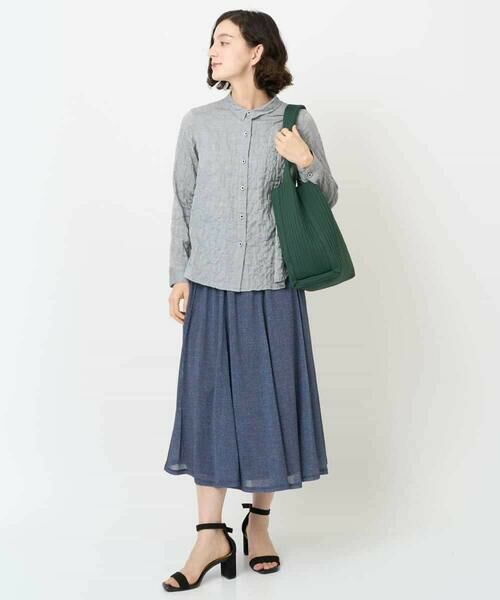 Maison de CINQ / メゾン ドゥ サンク ロング・マキシ丈スカート | [セットアップ対応]デニムライクプリントスカート | 詳細11