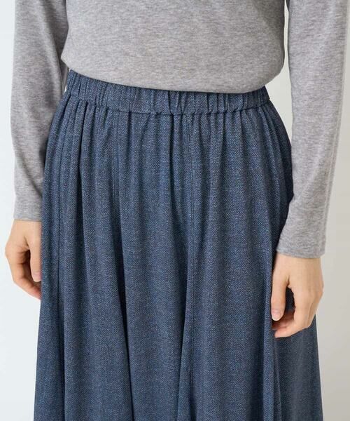 Maison de CINQ / メゾン ドゥ サンク ロング・マキシ丈スカート | [セットアップ対応]デニムライクプリントスカート | 詳細5